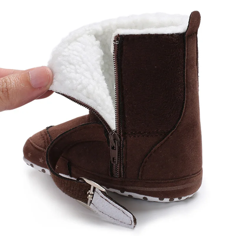 Зимние теплые детские мужские и женские ботинки для малышей Высококачественная бархатная нескользящая обувь