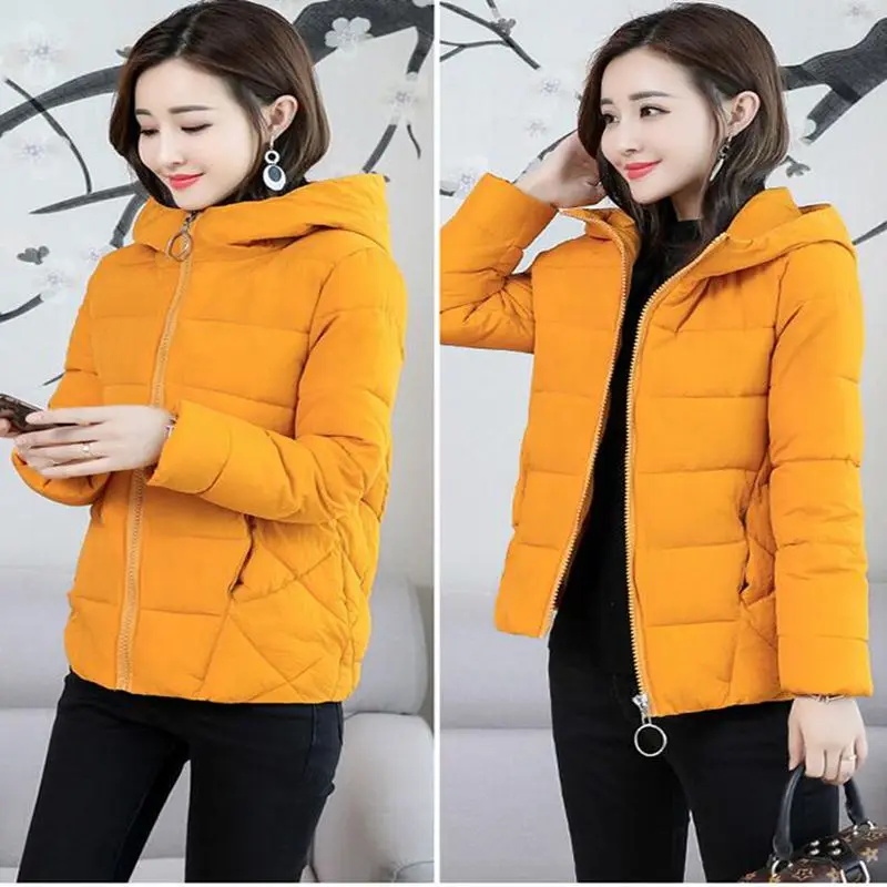Winter Jacket Women Cotton Short Jacket 2019 New Padded Hooded Warm Parkas Coat Female Autumn Outerwear plus size S -6XL