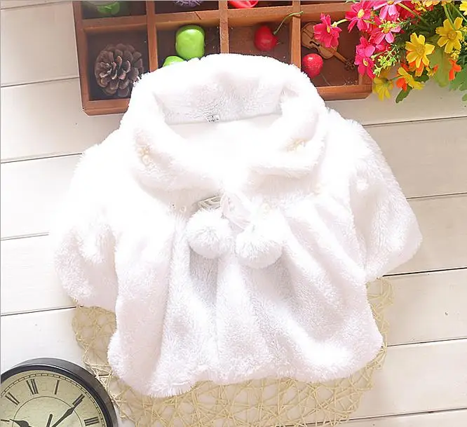 

2016 New cheapest 0-24month high quality baby girl's pearl coat OT012