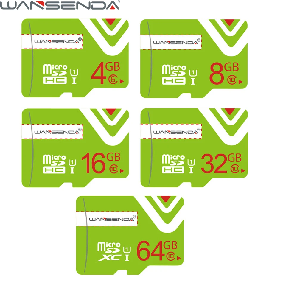  WANSENDA Original Class 10 Memory Card High Speed  Micro SD Card  8gb 16gb 32gb 64gb Class 6 4gb Microsd TF Card for Smartphone 