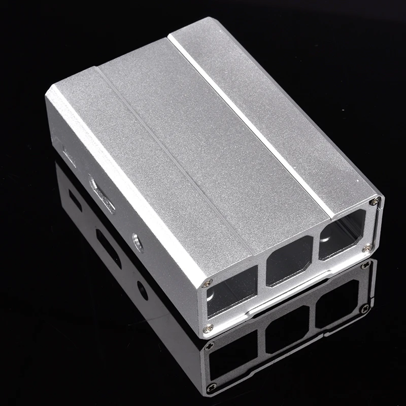 

Raspberry Pi 3 Aluminum Case Black Case Silver Metal Enclosure for RPI 3 Model B Compatible with Raspberry Pi 3 Model B+
