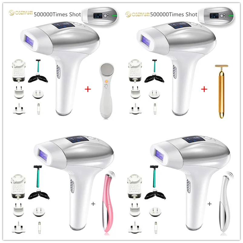 

LCD IPL Hair Epilator Permanent Laser Epilator Hair Removal Painless Machine For Bikini Body Face Underarm 500000pulse