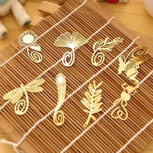 4 шт./партия милые классические закладки с животными школьные принадлежности металлические markers для книг маркеры держатель