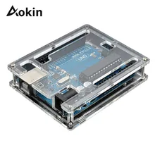 For Uno R3 Case Enclosure Transparent Acrylic Box Clear Cover Compatible for arduino UNO R3 Case Shell Capa Cover Fundas