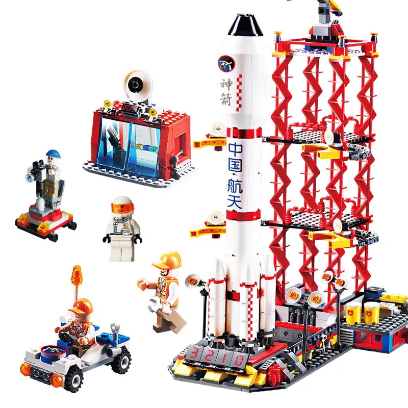 

8816 GUDI City The Rocket Launch Center Model Building Blocks Enlighten Action Figure Toys For Children Compatible Legoe