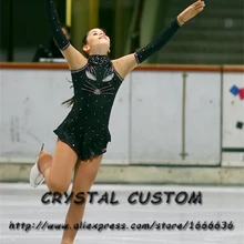 Горячая Распродажа платье для фигурного катания Горячая новинка Брендовое платье для катания на коньках для соревнований по индивидуальному заказу DR3157