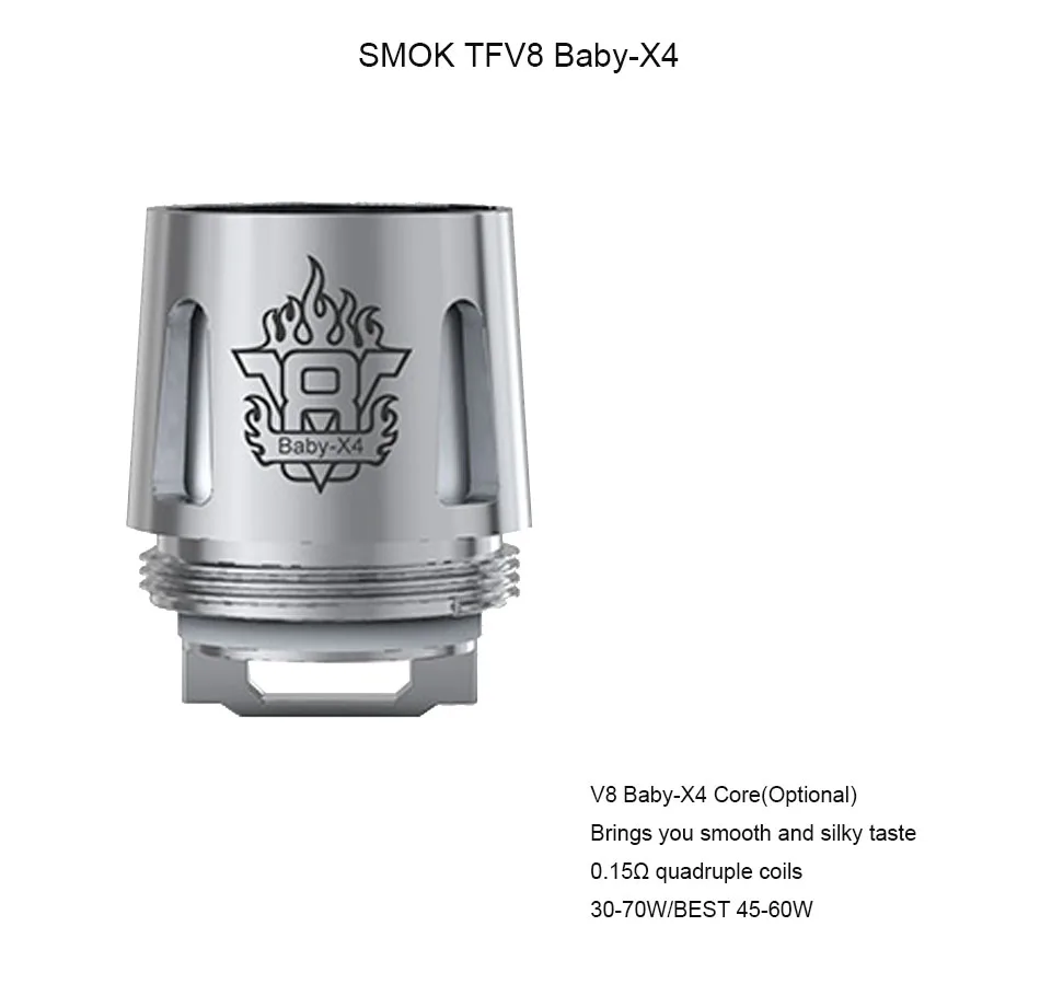 SMOK TFV8 Baby-X4  0.15ohm(950)