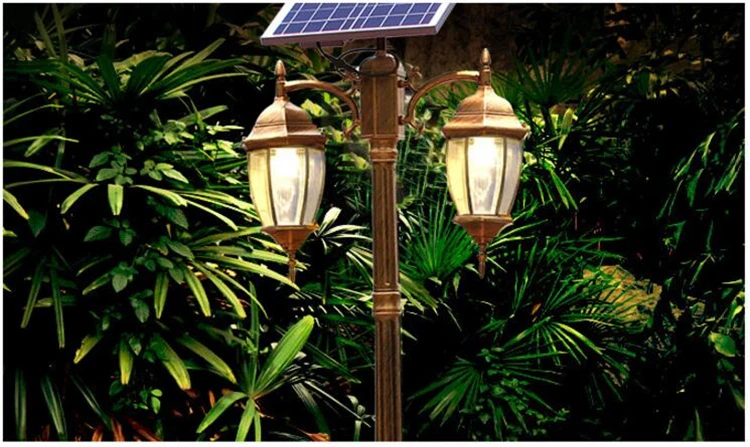 Садовый светодиодный светильник на солнечных батареях, уличный светильник, ландшафтный светильник и винтажный водонепроницаемый фонарь