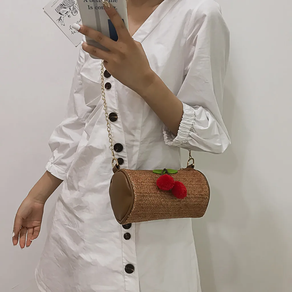 

OCARDIAN Handbags Vintage Straw Summer Women Bag High Quality Messenger Bag 2019 Luxury Designer Women Handbags Drop Ship 6517