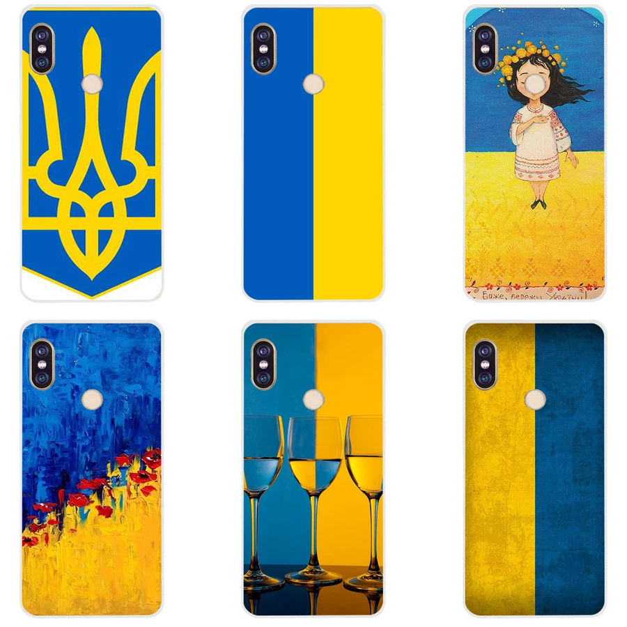 Мягкий силиконовый чехол из ТПУ с украинским флагом 87H для телефона xiaomi redmi 6 pro 5 plus
