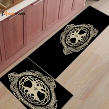 Ourhouse Черный Логос геометрические коврики для входа аксессуары для ванной комнаты Набор грязи мусора грязи Trapper Boot обувь