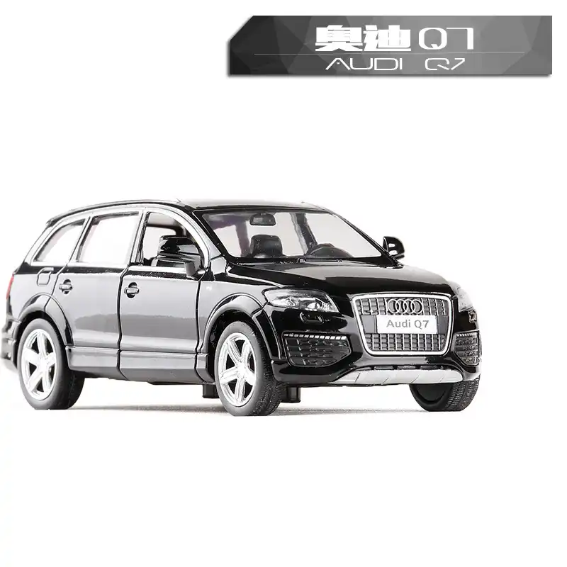 Audi Q7 V12 SUV Black 1:36 Model Car Diecast Gift Toy Vehicle Kids Pull Back