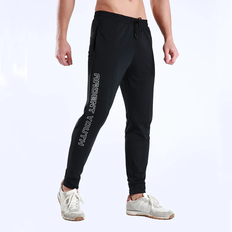 Спортивные мужские и женские штаны для велоспорта с эластичной резинкой на талии, весенне-летние дышащие штаны для велоспорта, фитнеса, бега, Мягкие штаны для велоспорта - Цвет: Black