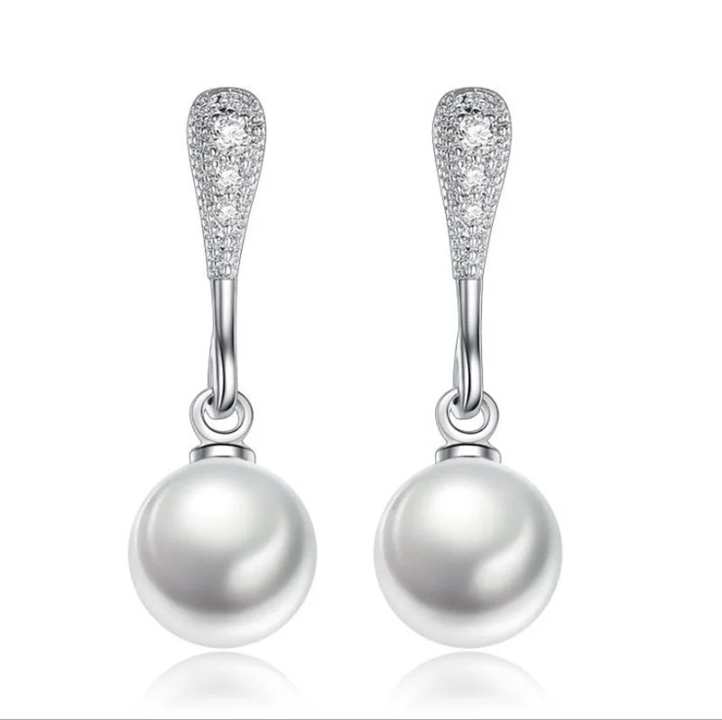 

Natural Pearl Earrings 925 Silver Jewelry For Women Stud Earring Natural Freshwater Pearl Jewelry Gift 3Y183
