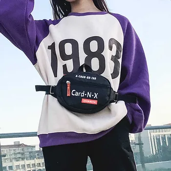 

Chest Pocket Pocket Shoulder Bag Portable Solid Small Fashion brand New Unisex Contrast Pockets Multi-Function