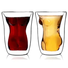 1 шт сексуальные дамские мужские прочные двойные стенки бокал для виски es бокал для вина большая грудь пивная чашка 150 мл