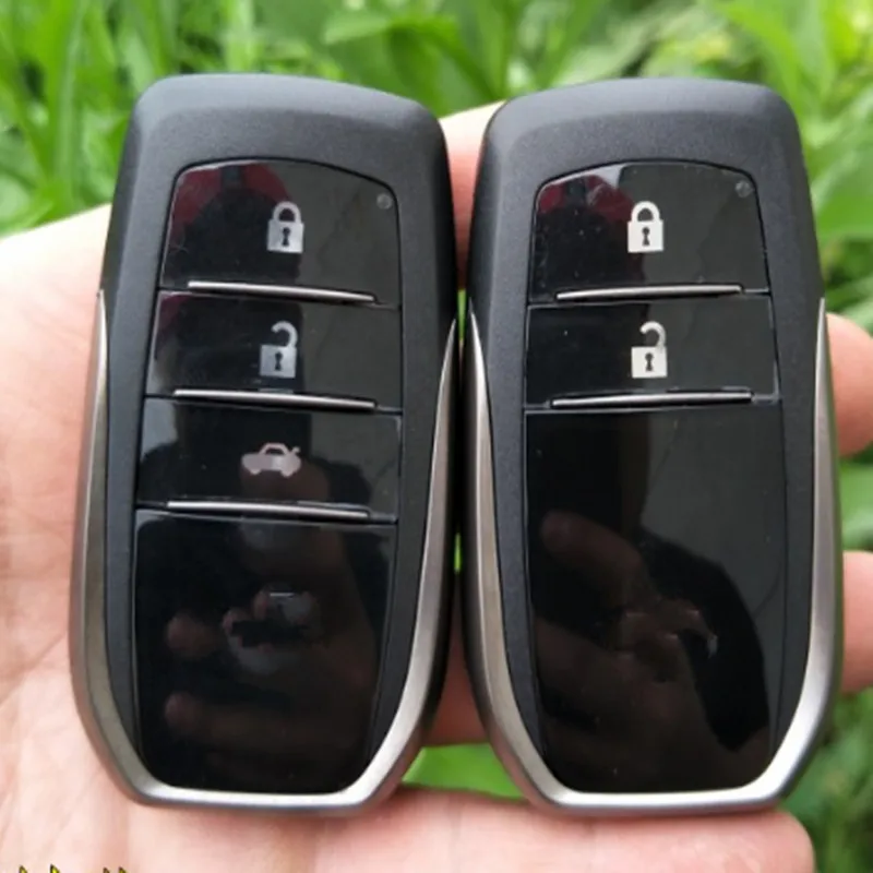 

With LOGO 2/3 Button Smart Remote Key Shell For Toyota RAV4 Camry Reiz Highlander Smart Card Shell with uncut blade