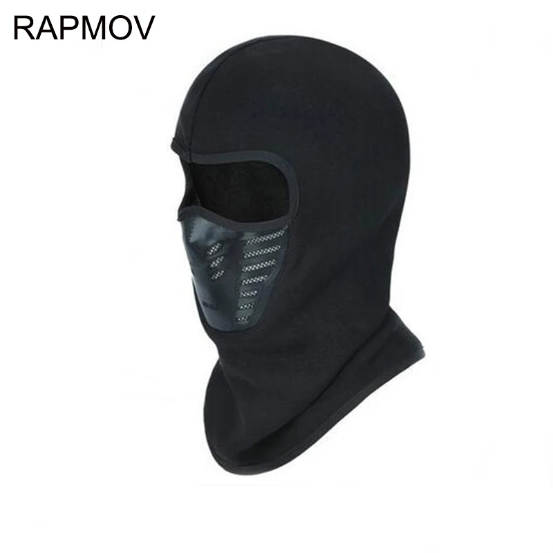 

Winter Warm Full Face Cover Thermal Fleece Lined Windproof Anti Dust Ski Mask Balaclava Hood Rubber Breathable Vent