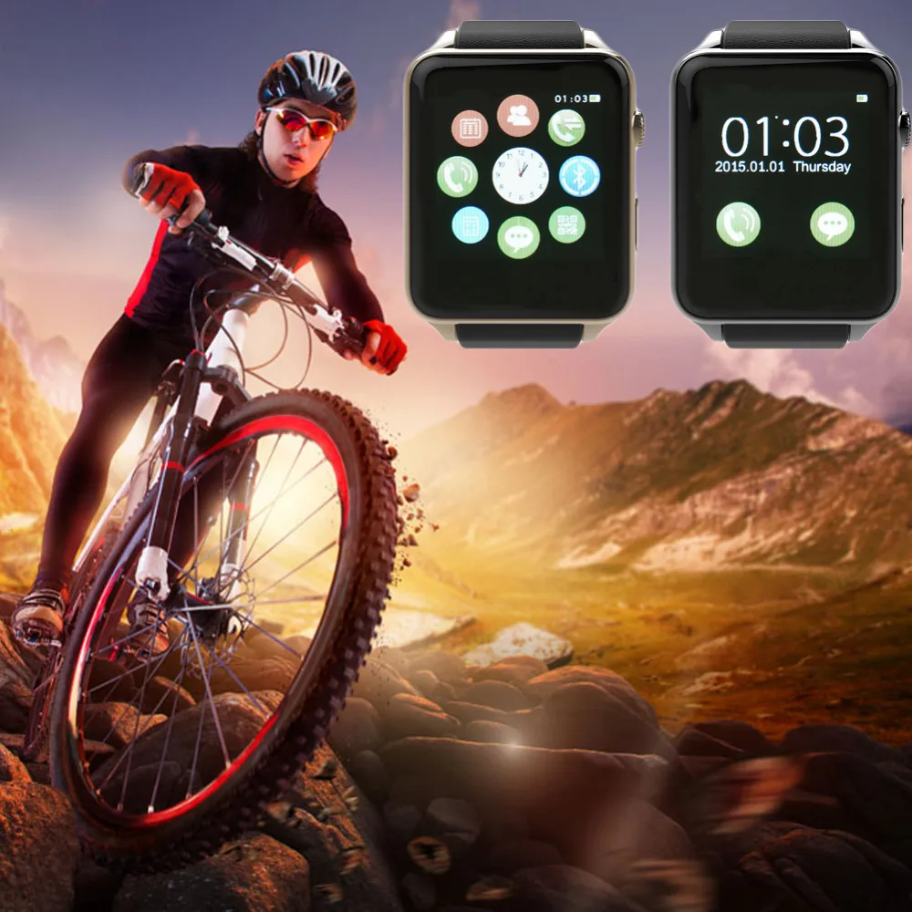 

Reloj Inteligente GT88 Bluetooth Smart Watch Waterproof Heart Rate Monitor Smartwatch for IOS Android Phone Support TF/SIM Card