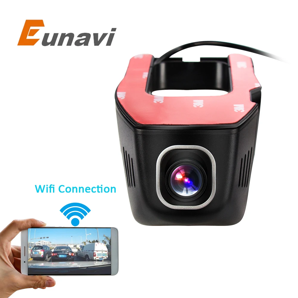 

Eunavi Car DVR DVRs Registrator Dash Camera Cam Digital Video Recorder Camcorder 1080P Night Version 96655 IMX 322 WiFi