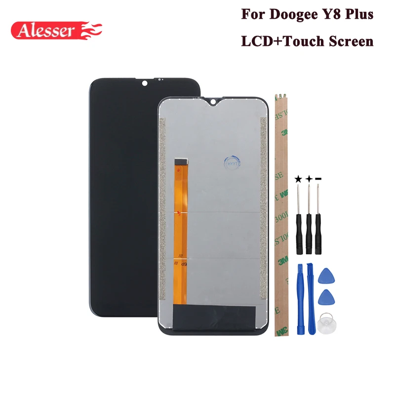 

Alesser For Doogee Y8 Plus LCD Display and Touch Screen 6.21'' Assembly Repair Parts With Tools For Doogee Y8 Plus Phone
