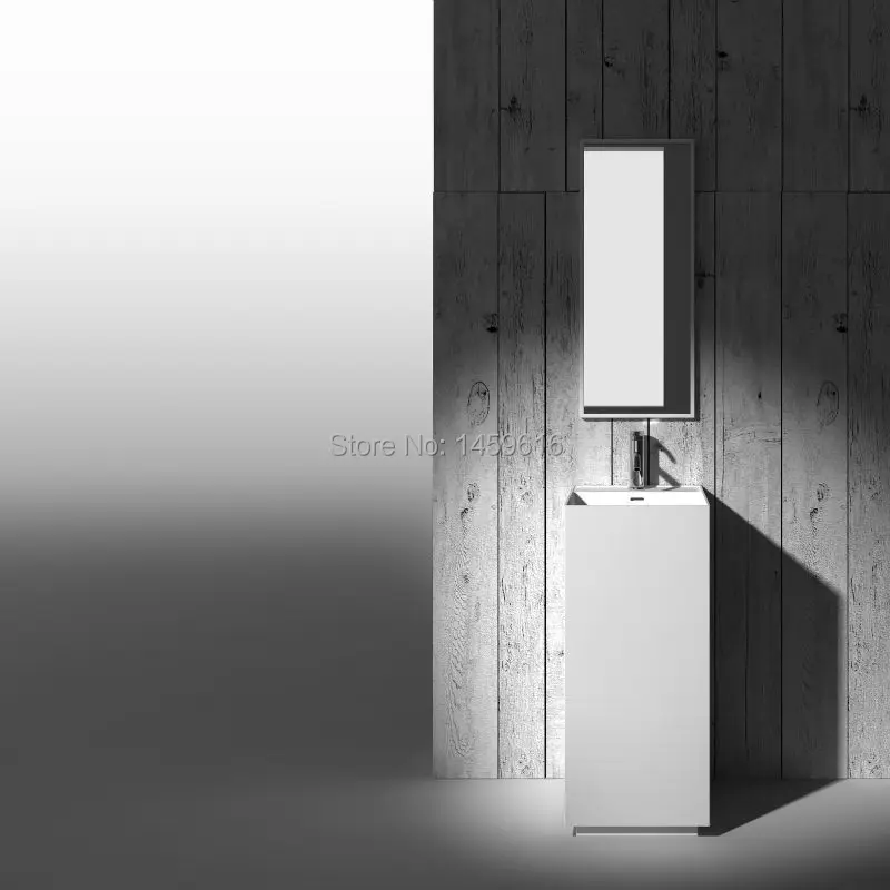 Раковина Cuboid на подставке для ванной комнаты каменная раковина с твердой