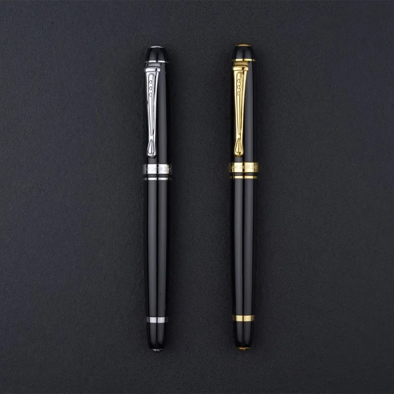 BAOER-Fountain-Pen-Art-Pen-Luxury-Black-Dolma-Kalem-Caneta-Craft-Pen-Bend-Tip-for-Student(2)