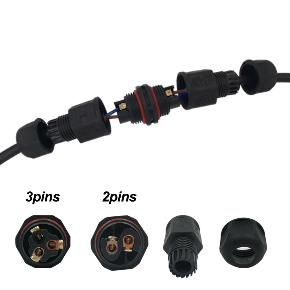 L16 L20 IP67 крестообразный разъем водонепроницаемый светодиодный разъем для наружного использования проводной разъем 2pin 3pin ip-кабель разъем для светодиодный светильник