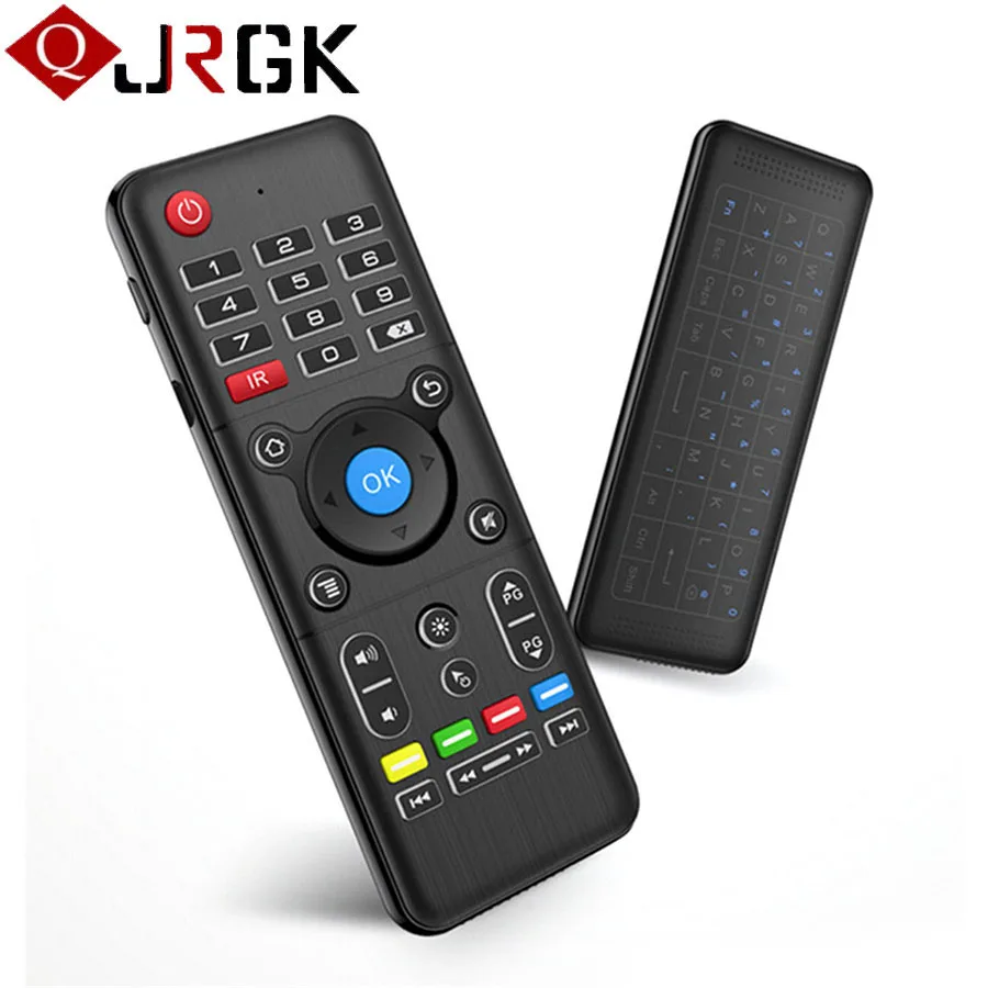 

2.4GHz Wireless IR Fly Air Mouse Full Touchpad Keyboard TV Remote Control With Backlight For Android Window Linux Box Controller