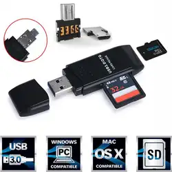 Горячая продажа мини 5 Гбит/с супер скорость USB 3,0 + OTG Micro SD/SDXC TF кардридер адаптер U диск легко для переноски очень приятно