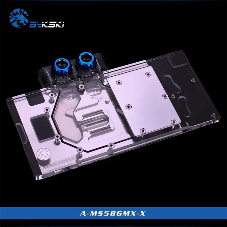  BYKSKI Full Cover Graphics Card Cooling Block use for MSI-RX480-Armor/RX-480-Gaming-X/ rx470 gaming