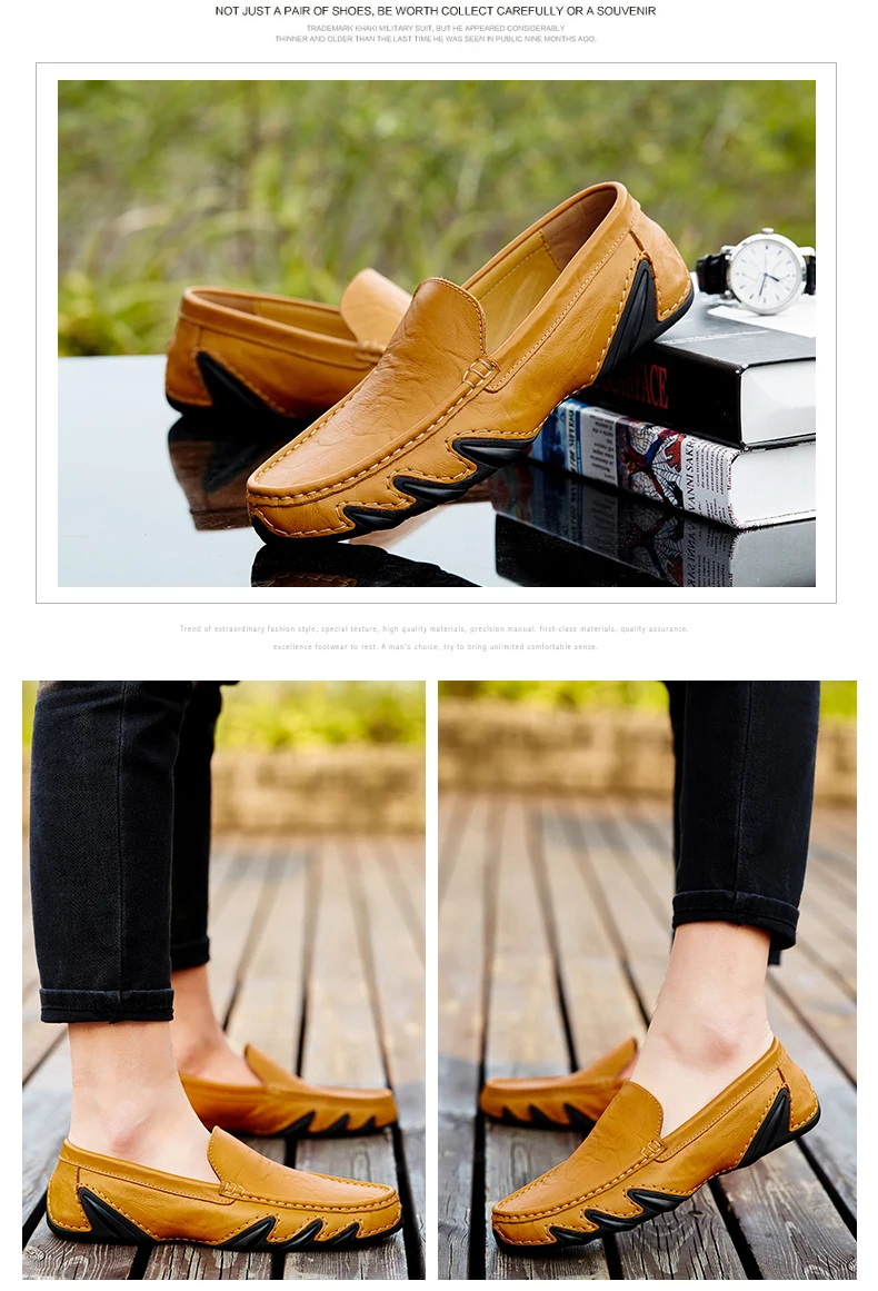 2019 новый бренд качество Мужские Кожаные Мокасины дышащая мужская повседневная обувь мужские туфли-оксфорды для вождения обувь на плоской