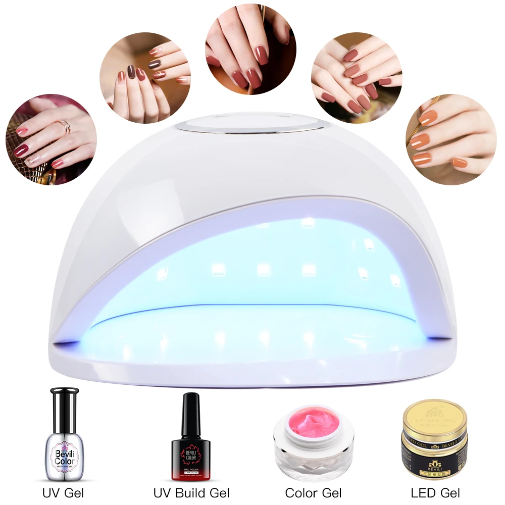 Ferramenta da Arte do Unha Rápida para o Polonês do Unha Emissor de Luz Gel para a Lâmpada do Manicure do Prego Estrela Conduziu - uv Lâmpada Sun Unha Secador Secagem Diodo Construtor 2021 5 80w 6 prego secagem rápida para o polonês do