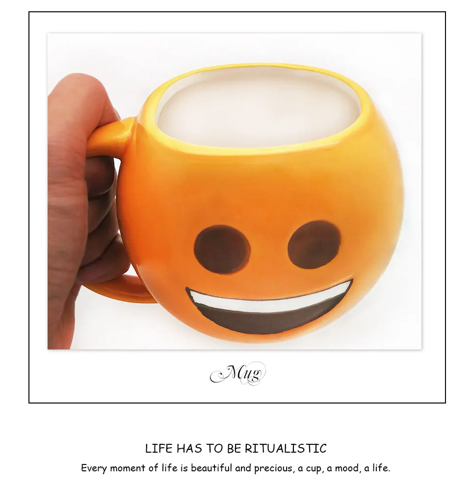 Creative Ceramic Mug With Lid Coffee Mug Travel Tea Cups And Mugs Ceramic Porcelain Expression CuteMorningTeaMilk Mug For Kid (3)