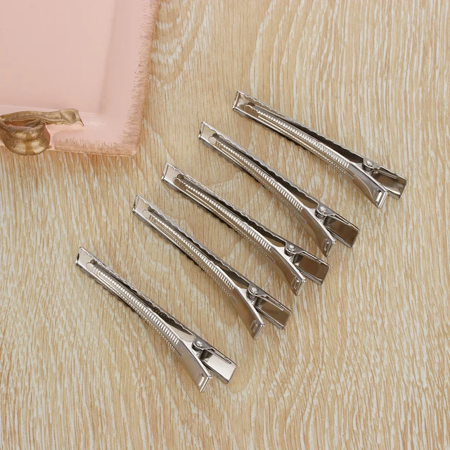 50pcs Metal Clip Crocodile Duckbill Clip With Teeth Alligator