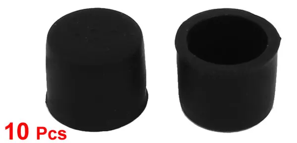 Silicone RCA Female Connector Dust Proof Cap Protector Cover Black 10 Pcs (2)