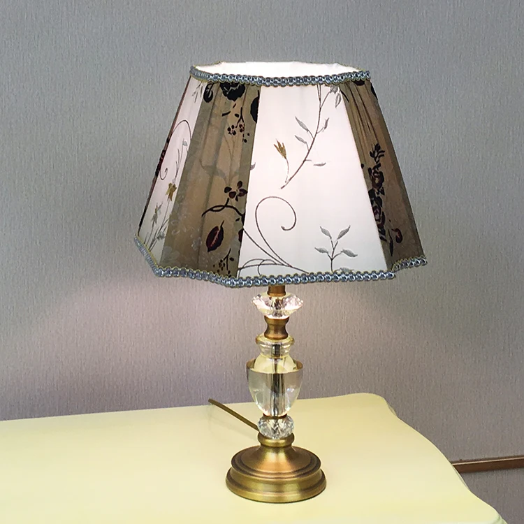 

Modern creative crystal desk lamp. Bedroom light