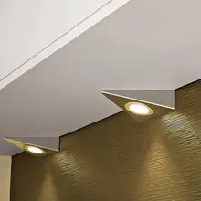 Светодиодный треугольный светильник под шкаф кухонный шкаф наборы ламп Холодный/теплый свет освещения