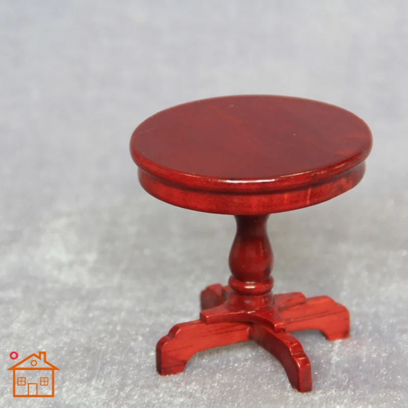 Round Coffee Table end Table dollhouse furniture wooden #CT01