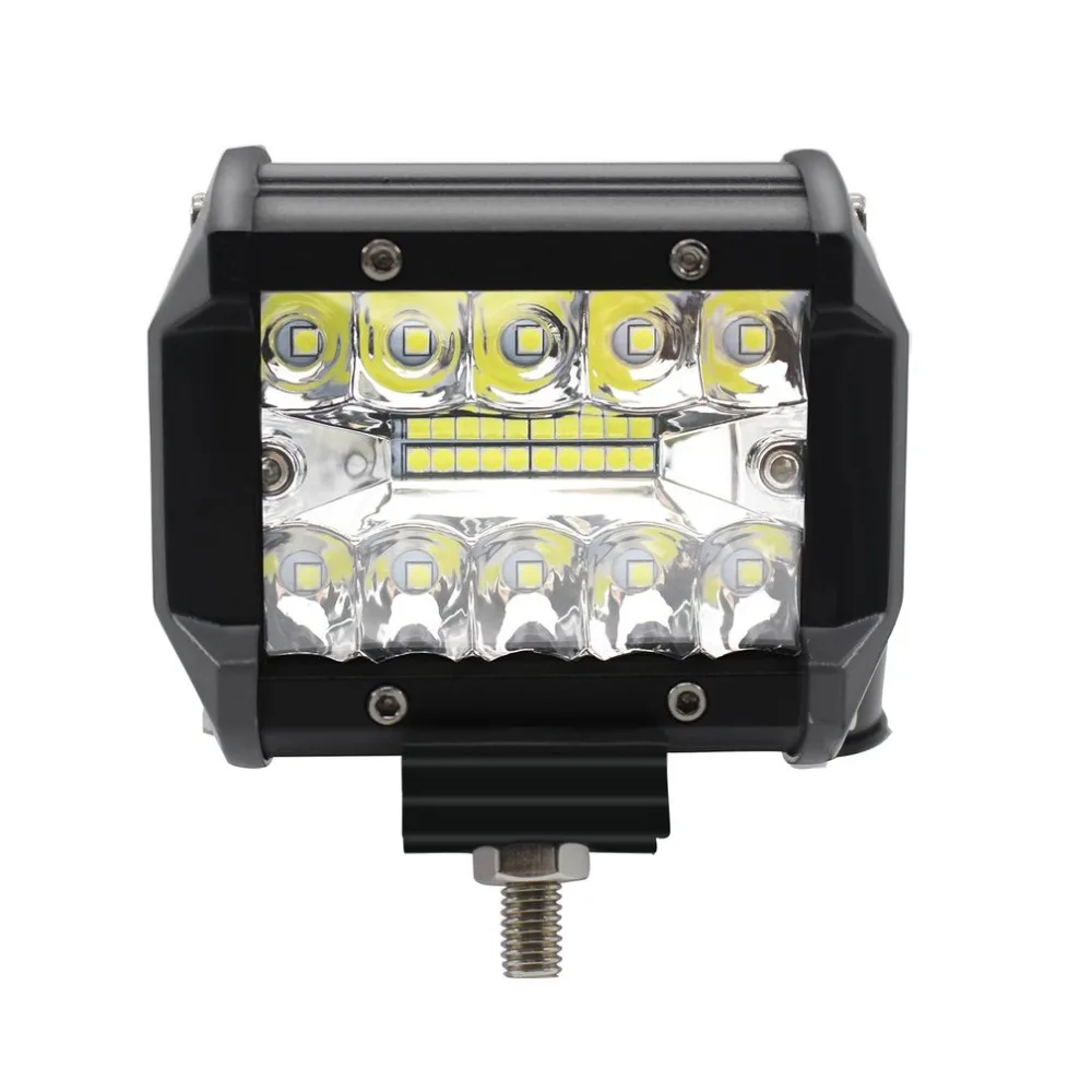 

1 Pcs/ 1 Pair 4 inch 60W LED Light Bar Waterproof LED Pods Spotlight Fog Driving Lighting Lamp for Off Road Truck Car SUV Boat