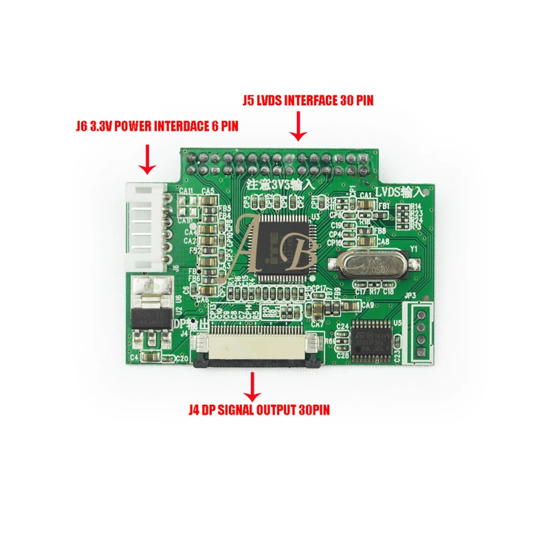 3 В 30 булавка LVDS обратиться к EDP сигнал ЖК дисплей конвертер преобразования плате