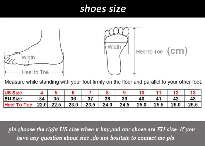 women shoes size