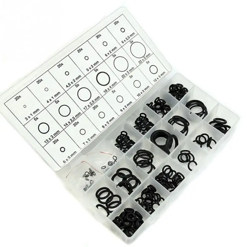 

225pcs/set Multifunctional Rubber Seals Tap Combination Practical O-rings Home Furniture Tool Accessories O-Ring