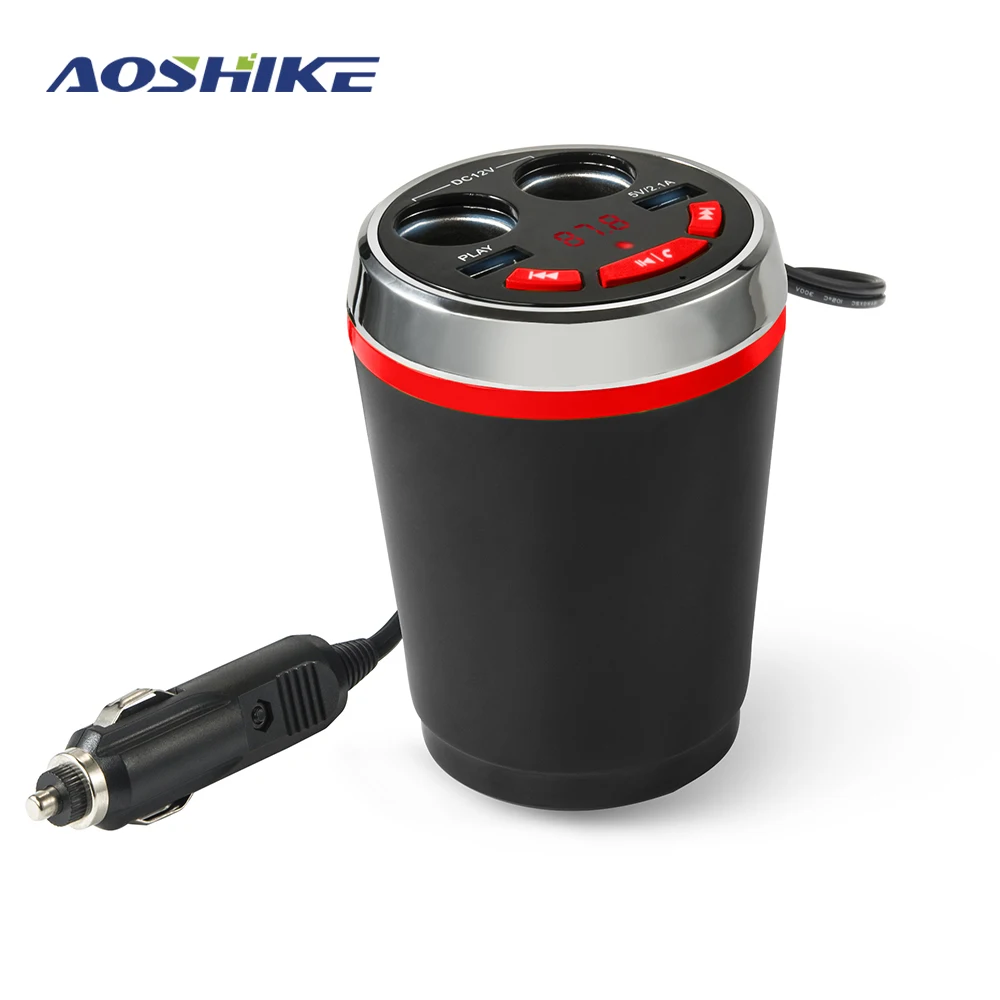AOSHIKE Mini 3 в 1 Bluetooth fm передатчик автомобильный музыкальный mp3 плеер комплект