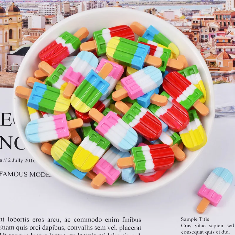 

5 Pcs Mini Ice Cream for Little Doll Toy Kids Pretend Play Toy Decoration Part Tool