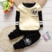 Spring Autumn Garment New Pattern In Children Leisure Time Korean Children Motion Suit Sweater 2 Paper Set