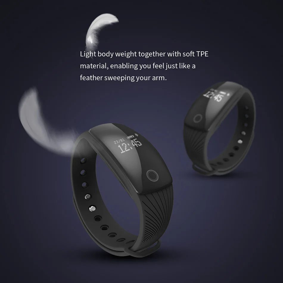 Smartband Heart Rate Monitor Smart Wristband Fitness Flex Sport Bracelet Riversong Wave HR V056