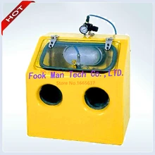 Горячая желтый цвет 220 В пескоструйная машина стоматологическая лабораторная пескоструйная машина