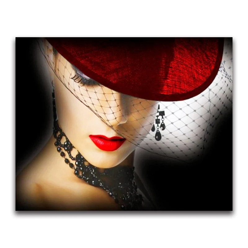 beautiful woman Full square Diamond painting Cross stitch Sexy beauty full round Diamond mosaic Lady DIY Diamond embroidery star