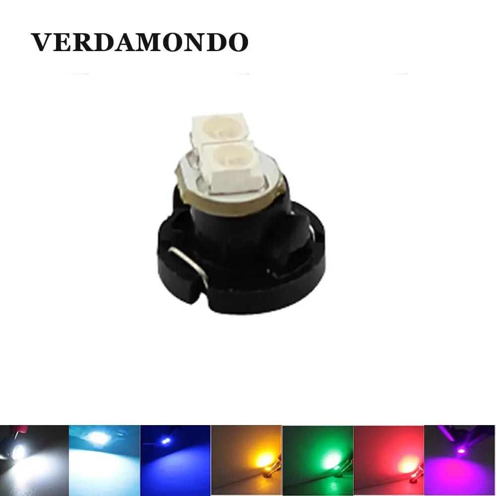 10 Pcs Blue 2 LED 1210 3528 SMD Car Dashboard Indicator Lamp Bulb T4.2